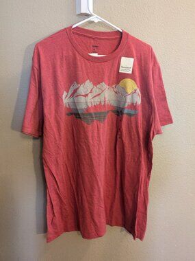 Sonoma Men's Red Mountain Landscape Graphic T-Shirt